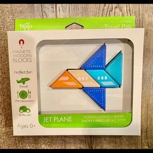 New Tegu Jet Plane Magnetic Wooden Blocks